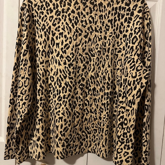 berek Animal Print Christmas blouse size XL - Picture 6 of 7